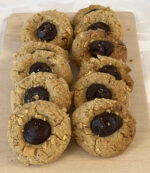 biscotti al burro arachidi con ganache al cioccolato